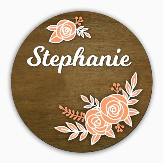 Rose MDF Name sign