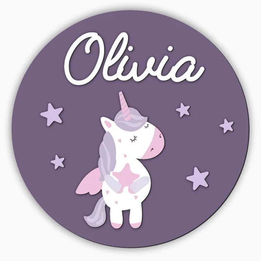 Unicorn MDF Name sign