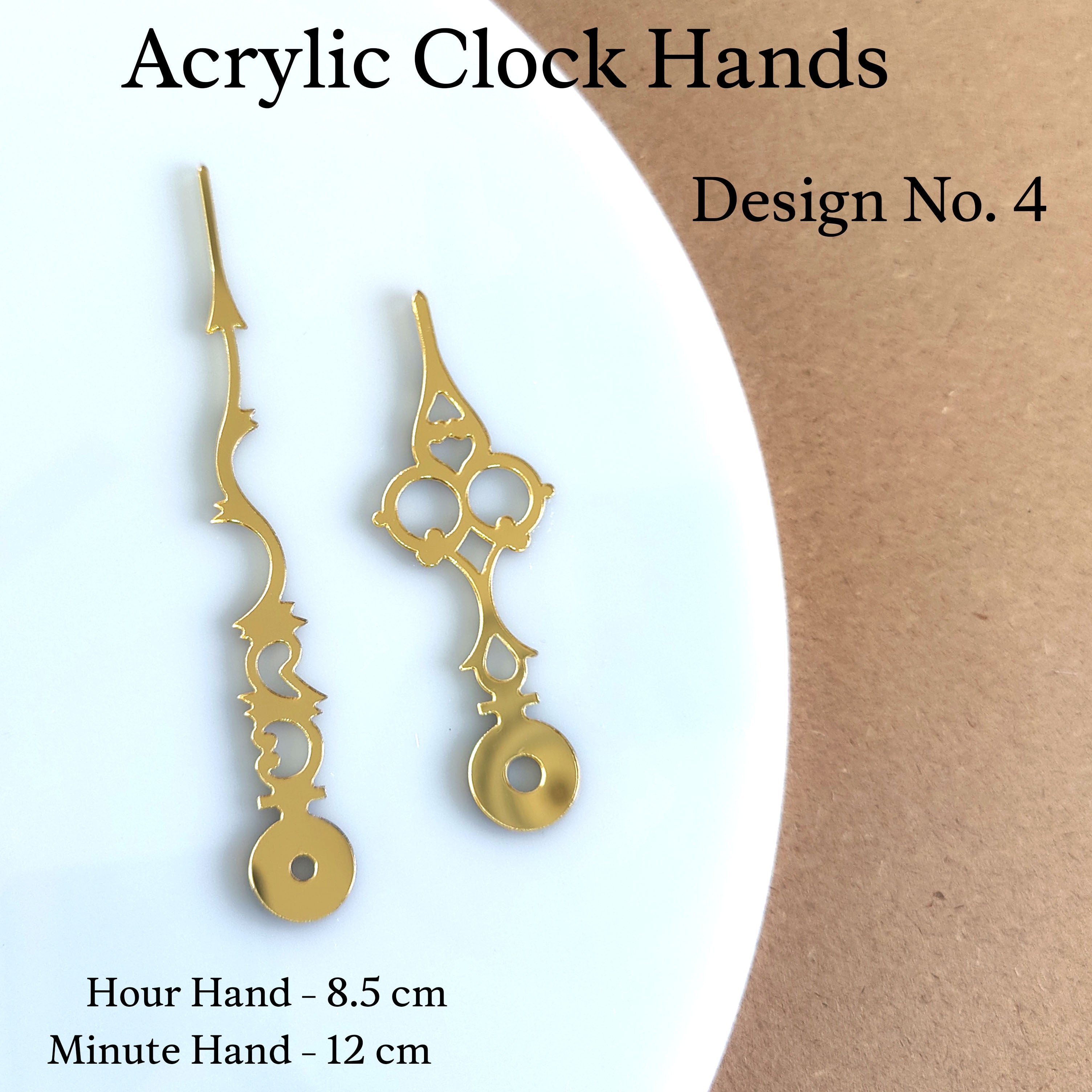 Acrylic Clock Hand Design No4