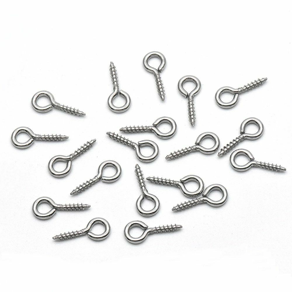 Silver screw eye pins eyelets for resin jewellery resin keychain