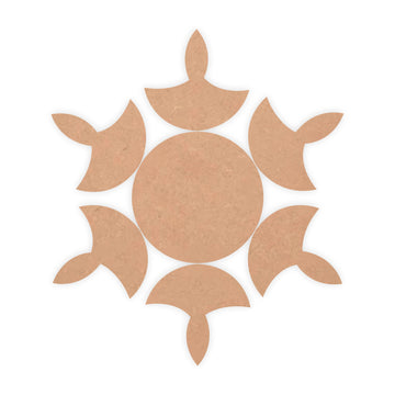 MDF Rangoli Base Cutout - (Code-15)