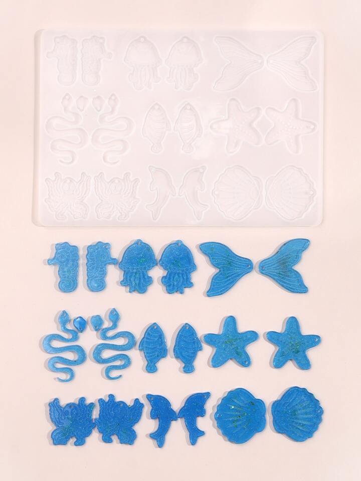 Ocean theme Jewellery Mold (18 in 1)  [Imported]