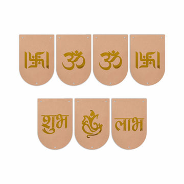 MDF Cutout for Hanging/Latkan/Toran - Pak of 7 (CODE-04)