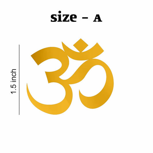 OM Golden Acrylic Cutout Pack of 6