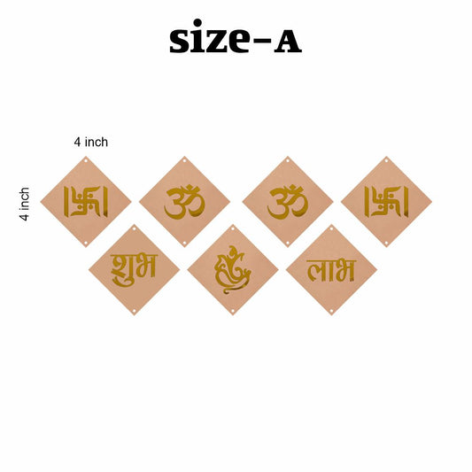 MDF Cutout for Hanging/Latkan/Toran - Pak of 7 (CODE-03)
