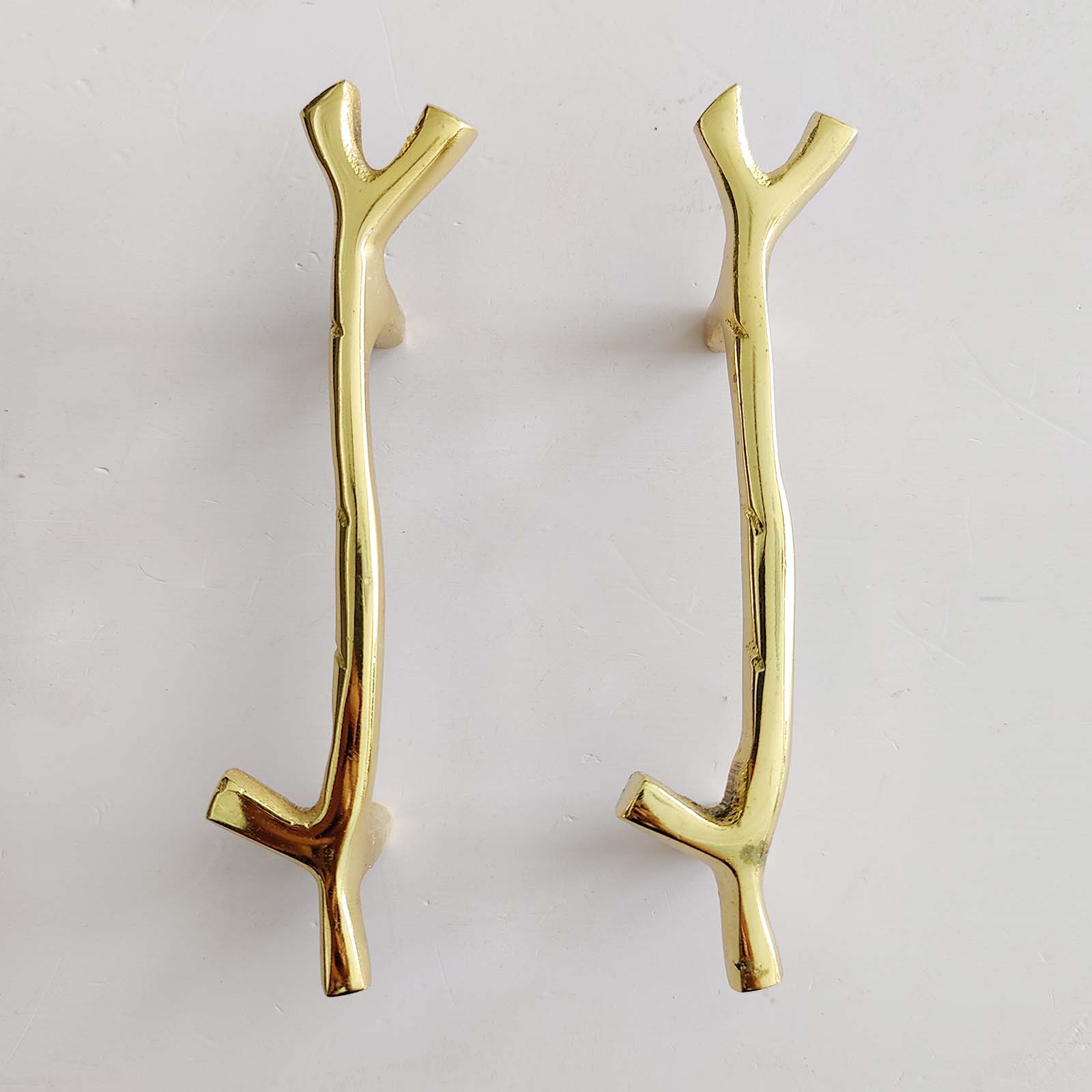 Metal Tray Handle golden 6 inch