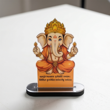 Lord Ganesha Acrylic Decorative Stand