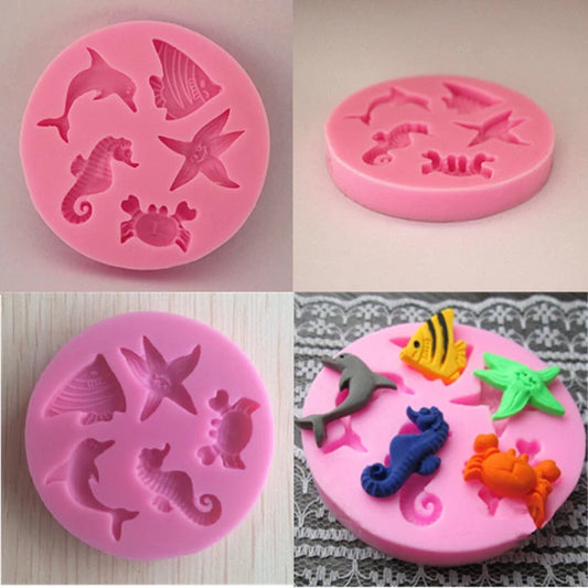 5 in 1 Sea Animal Mold [IMPORTED]
