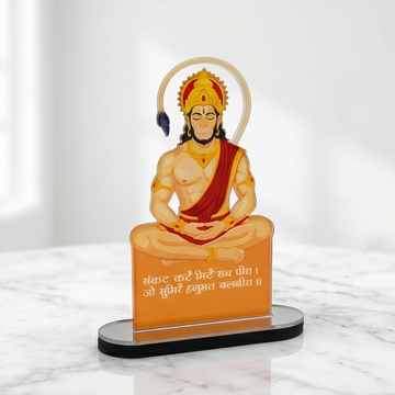 Lord Hanuman Acrylic Decorative Stand