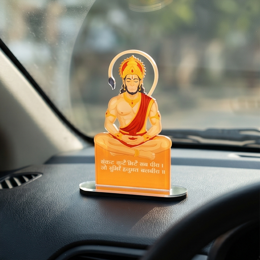 Lord Hanuman Acrylic Decorative Stand