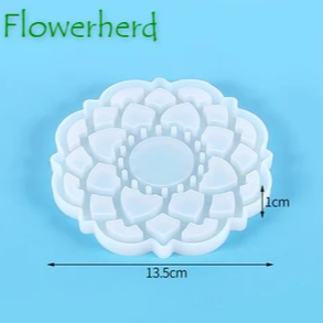 Floral T-light Holder Mold [Imported]