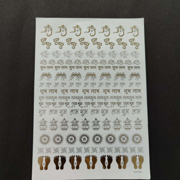 Resin Emboss Sticker Sheet A4 Size -60