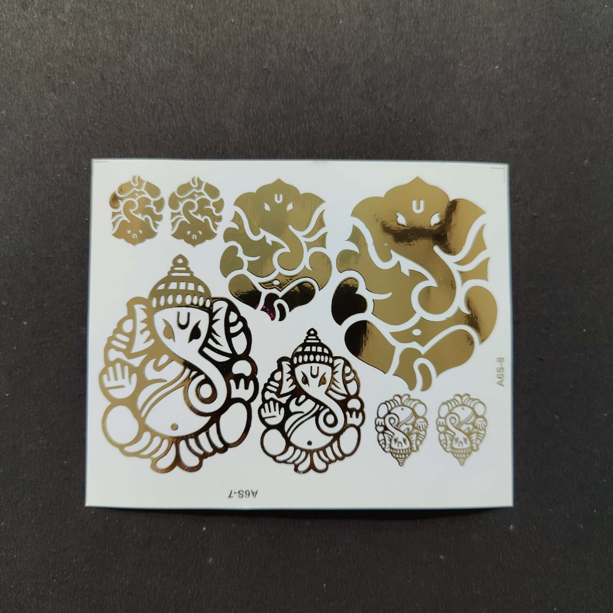 Resin Emboss Sticker Sheet A6 size - 07