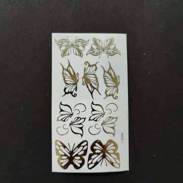 Resin Emboss Sticker Sheet  - Butterfly