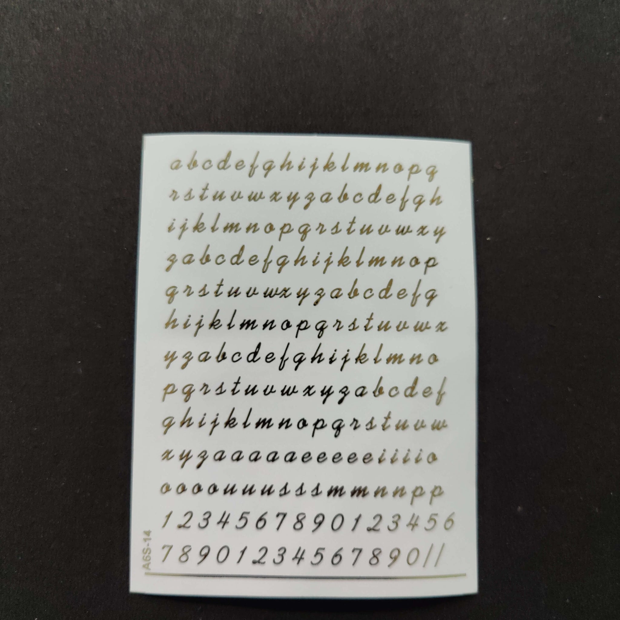 Resin Emboss Sticker Sheet A6 size - 14