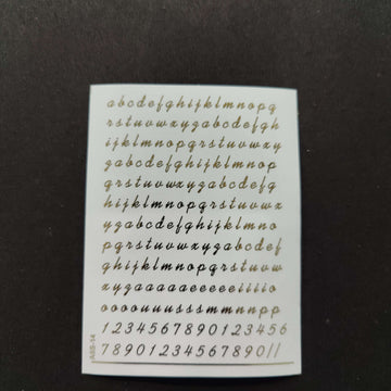 Resin Emboss Sticker Sheet A6 size - 14