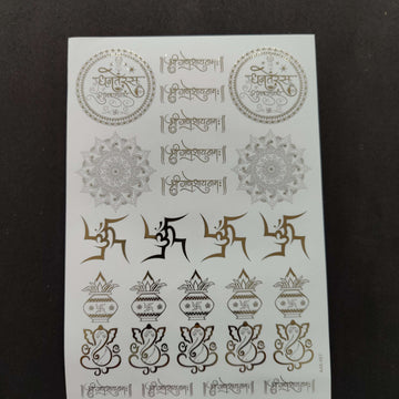 Resin Emboss Sticker Sheet A4 Size -67