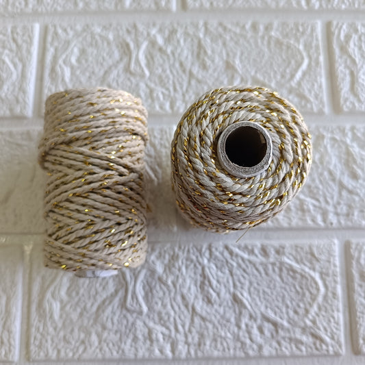 White Twine with golden colour