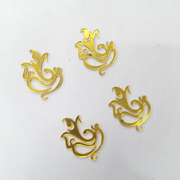 Ganesha Golden Acrylic Cutout Pack of 6