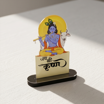 Lord Krishna Acrylic Decorative Stand