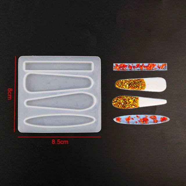 4 in 1 Hair Clip Silicone Mold (Imported)