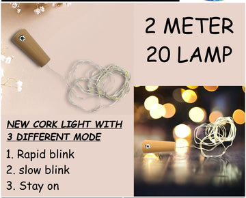 LED Fairy Cork String Lights – 2 meter
