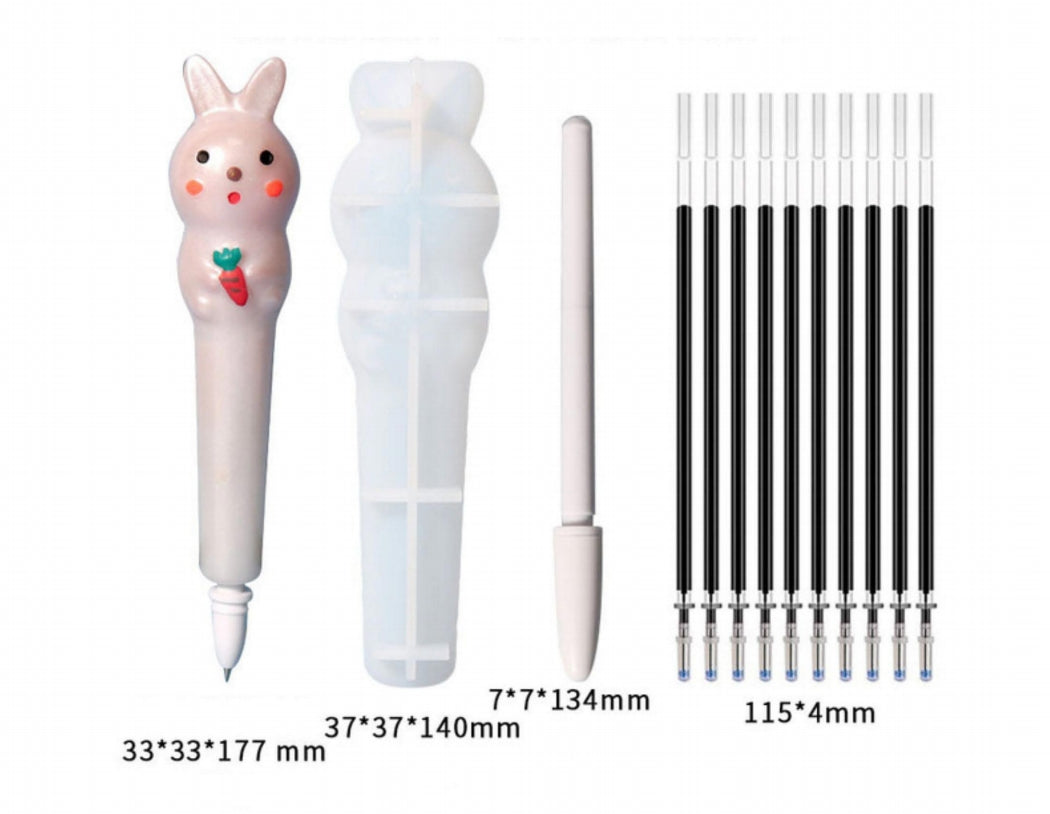 Rabbit Pen Mold With 1 refill cover and 10 refill (Imported)