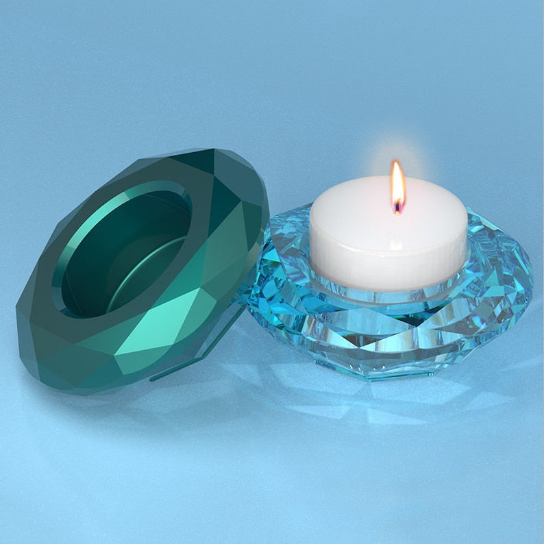 Diamond T-light Holder Mold [Imported]