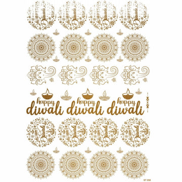 Resin Diwali Printed A4 Sticker sheet-058