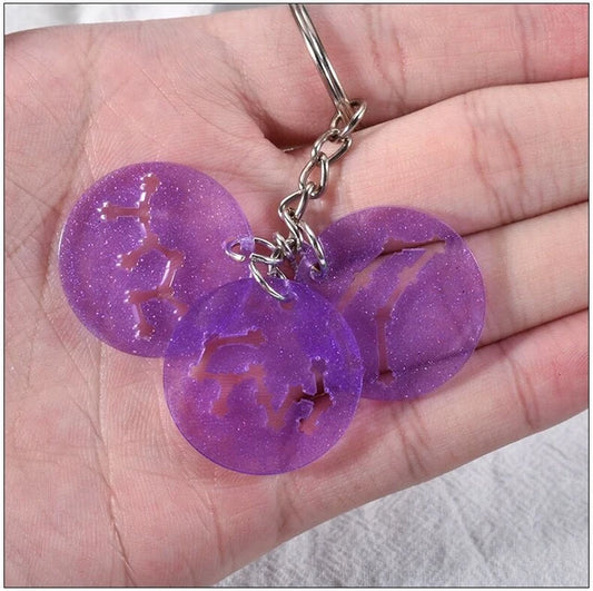 Zodiac Sign Pendant and Keychain Mold - 10 pcs [IMPORTED]