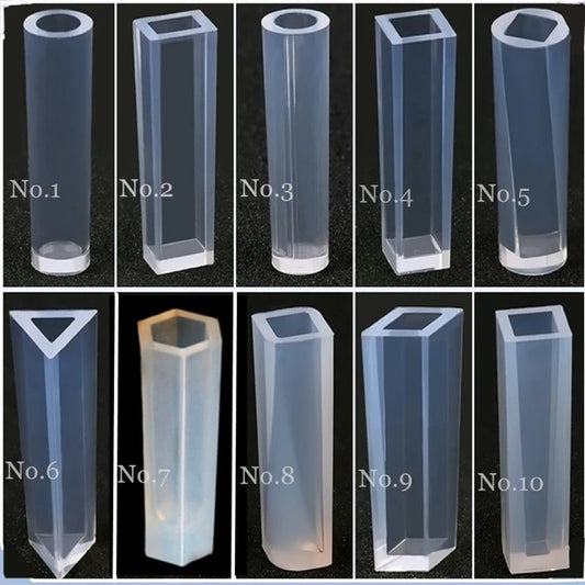 10 in 1 Tube Casting Pendant and Keychain Mold - 10 pcs [IMPORTED]