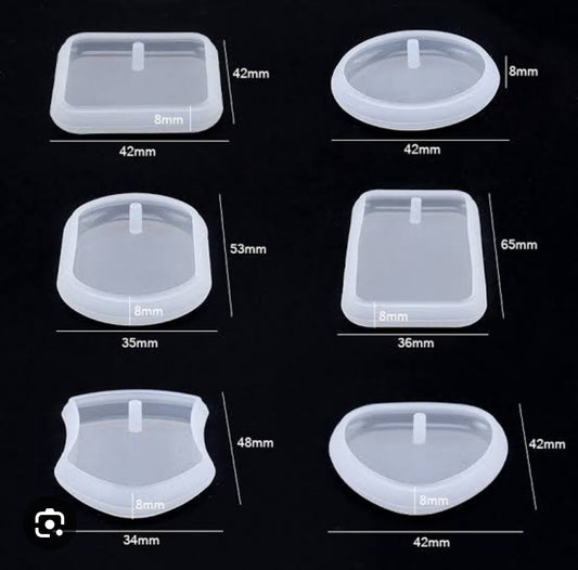 Pendant and Keychain Mold - 6 pcs [IMPORTED]