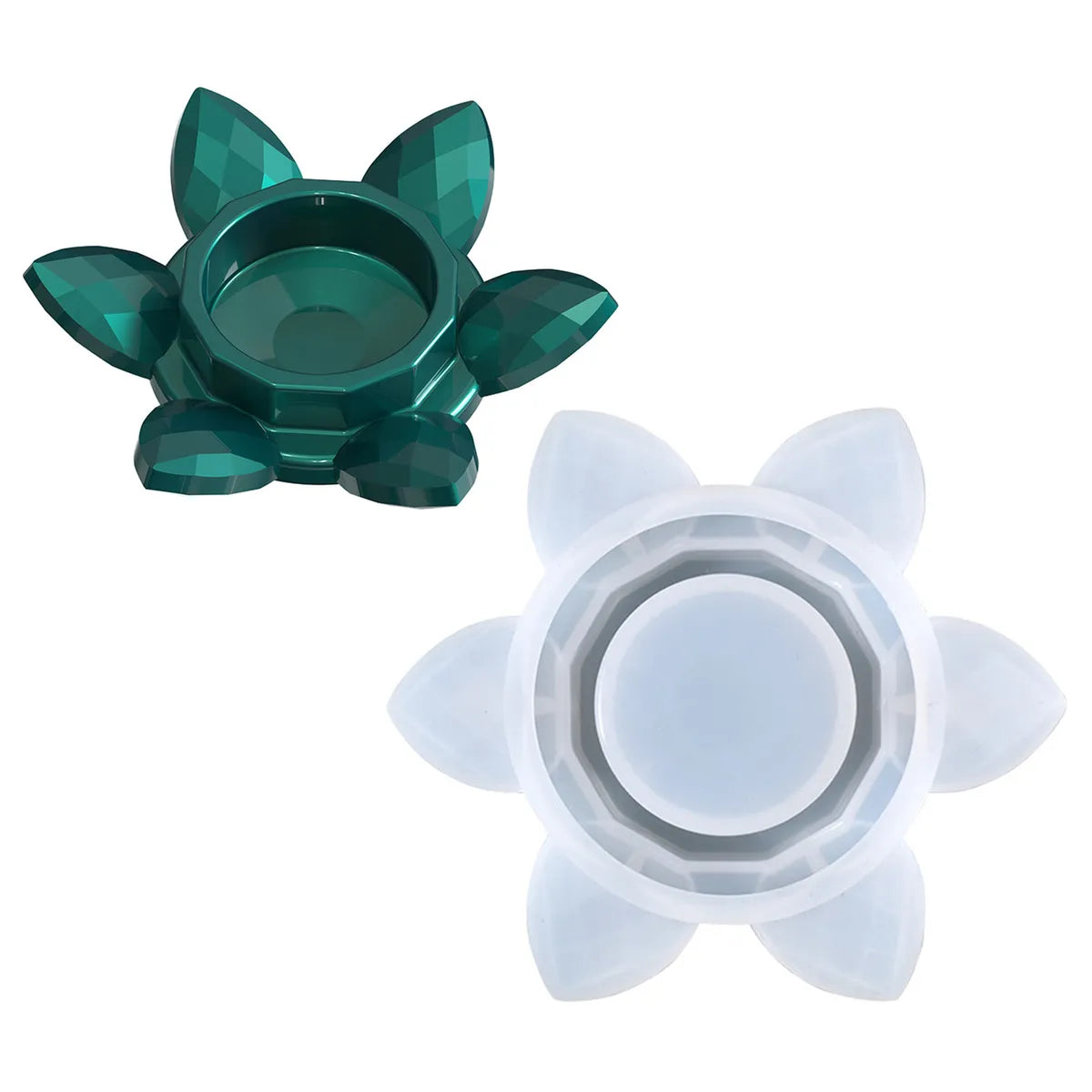 Flower Candle T-light Holder Mold [Imported]