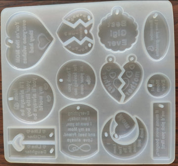 Mother's day special keychain and Pendant Mold  [IMPORTED]