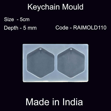 Hexagon Earring And Keychain Mold-RAIMOLD-110