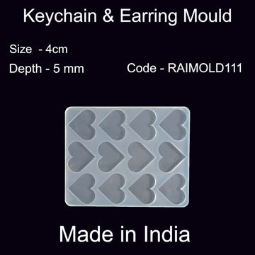 Heart Earring And Keychain Mold-RAIMOLD-111