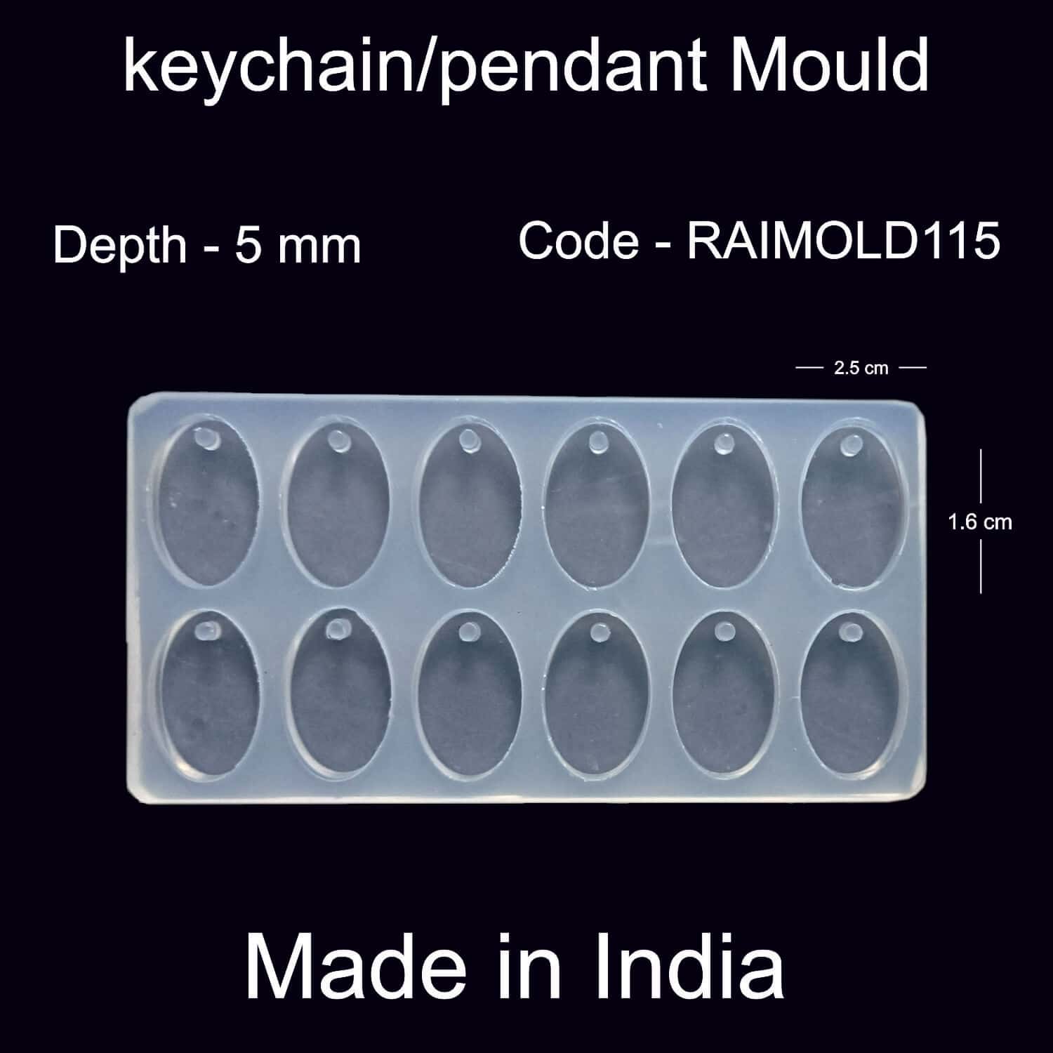 Oval Keychain Or Pendant Mold-RAIMOLD-115