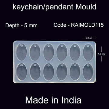 Oval Keychain Or Pendant Mold-RAIMOLD-115