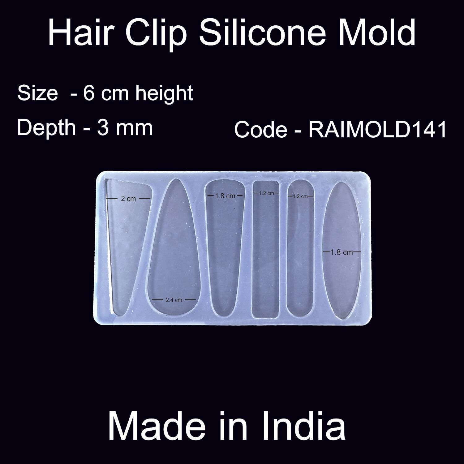 Hair Clip silicone Mold-RAIMOLD-141