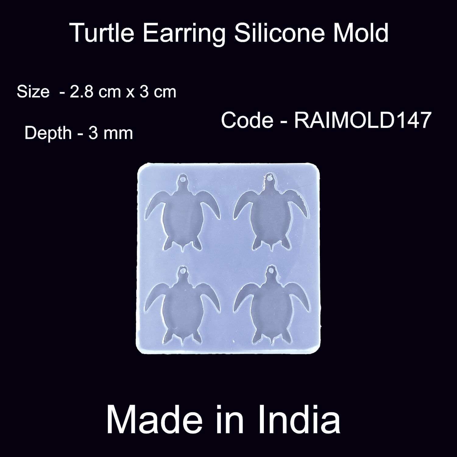Turtle Earring Mold-RAIMOLD-147