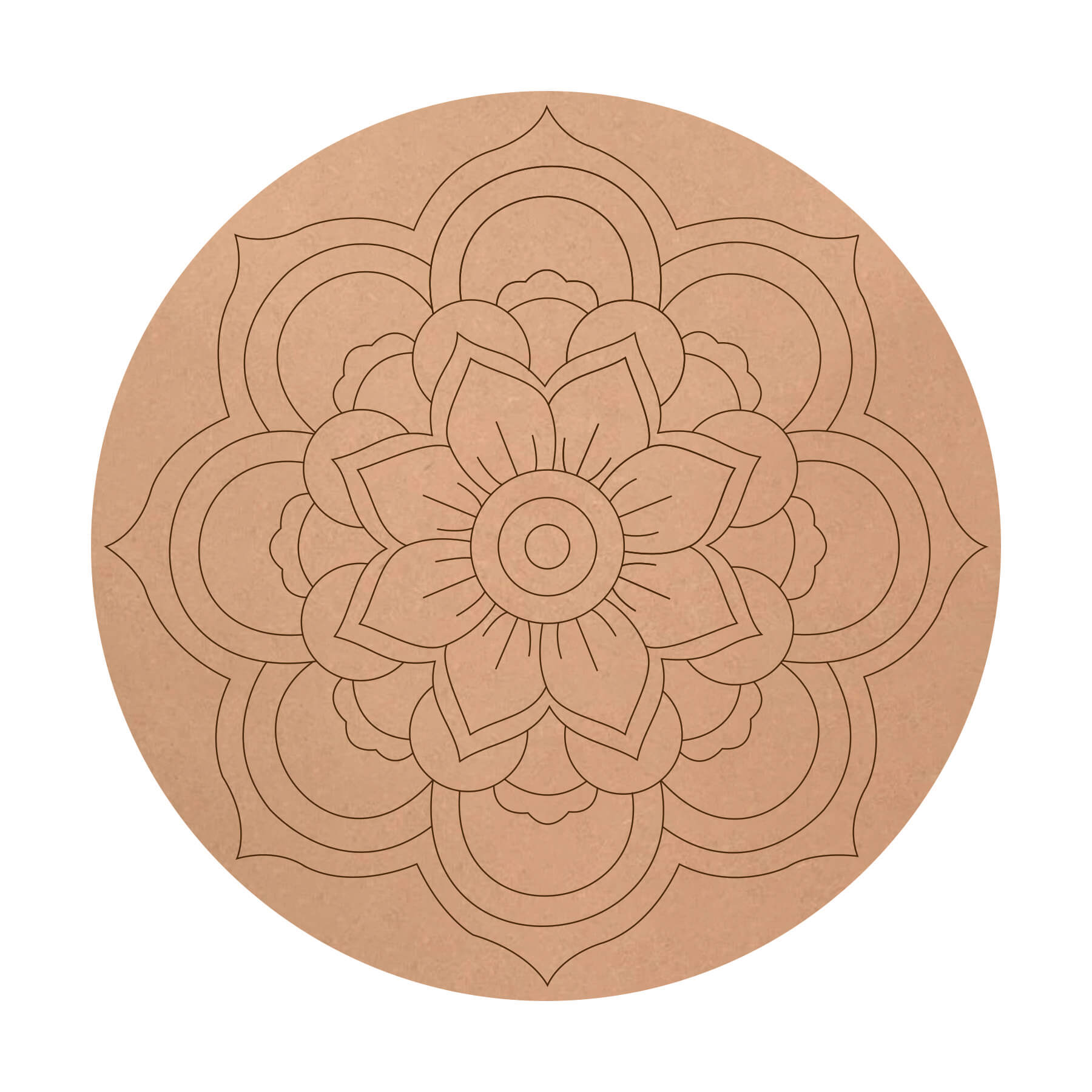 Pre Marked MDF Mandala (code -13)