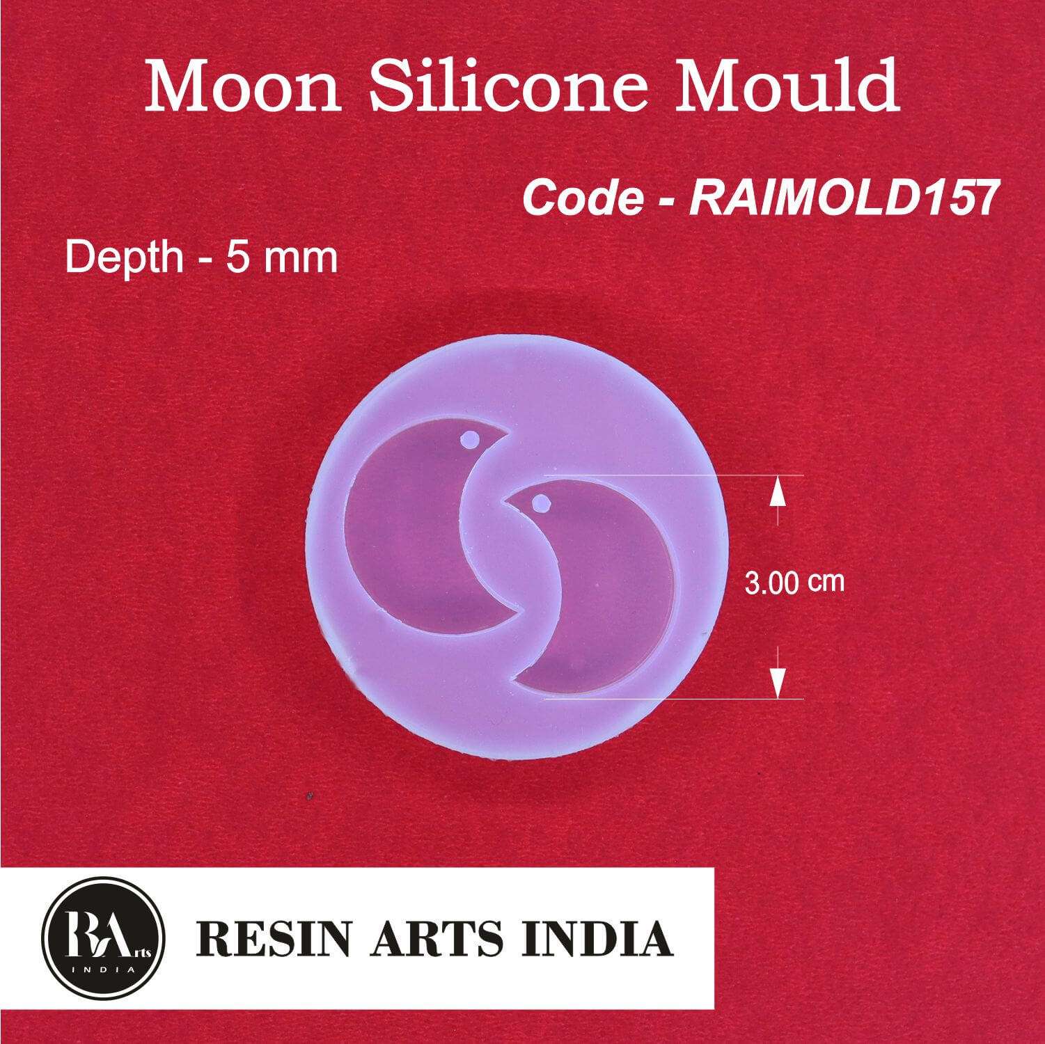 Moon Earring Or Pendant Mold-RAIMOLD-157