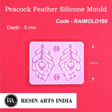 Peacock Feather Keychain And Earring Mold-RAIMOLD-180