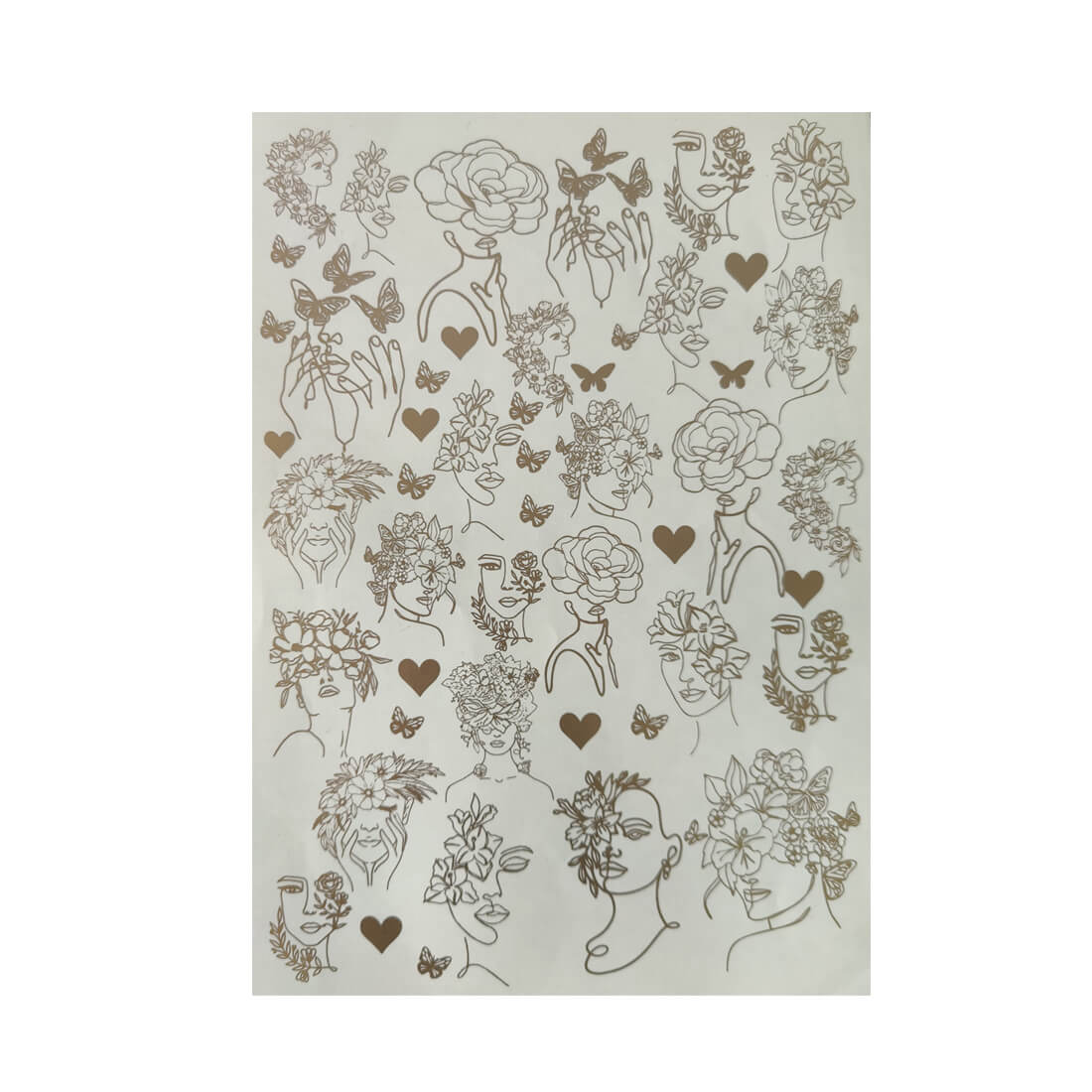 Resin Printed A4 Sticker sheet-014