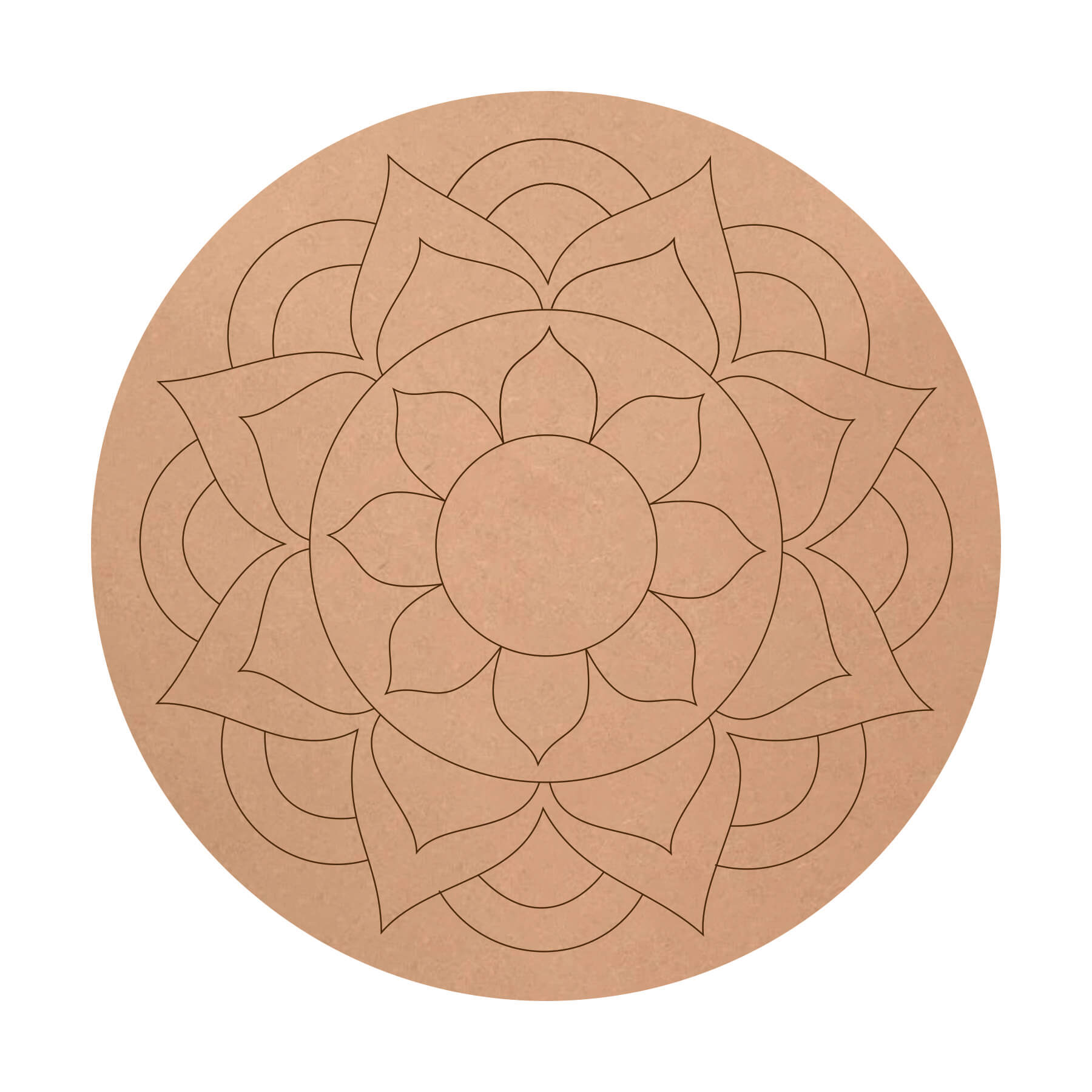 Pre Marked MDF Mandala (code -26)