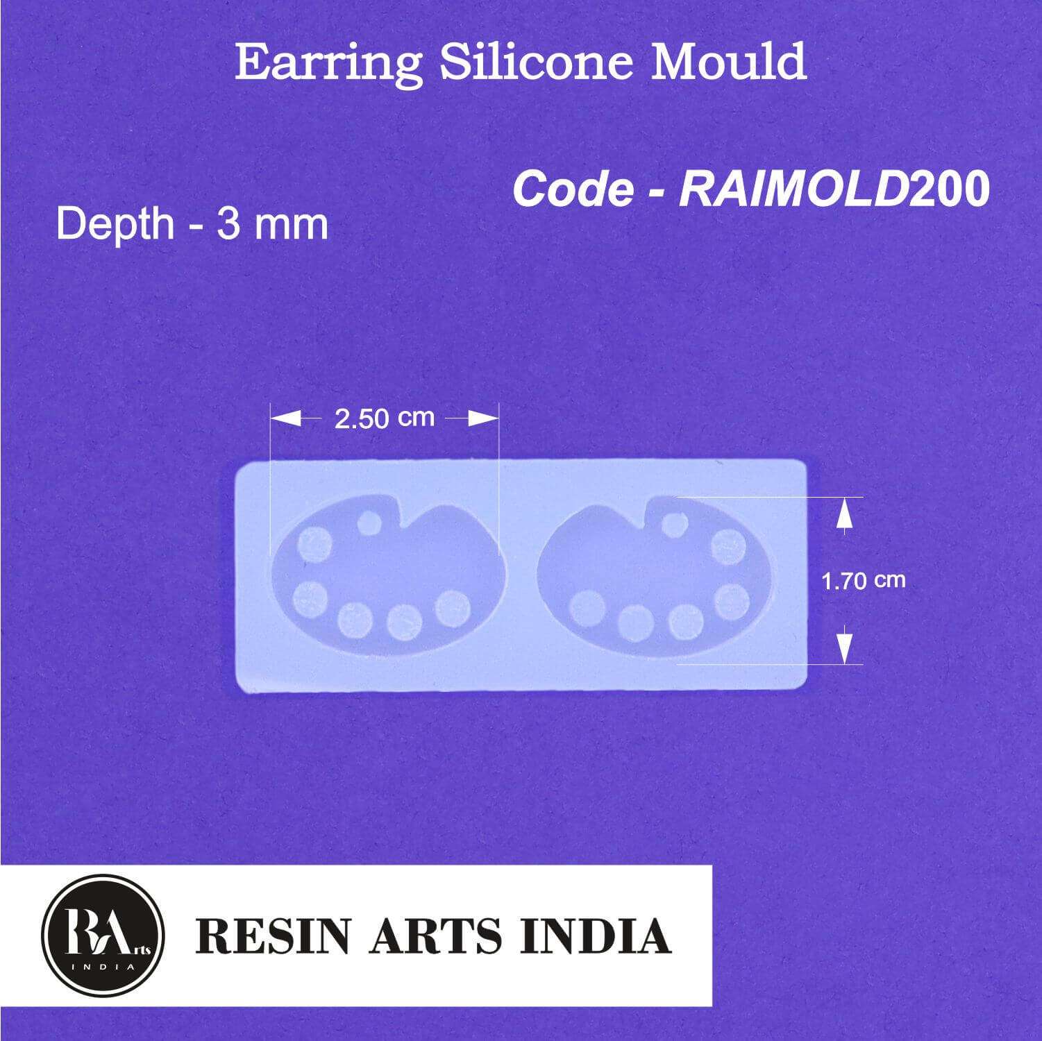 Paint Pellete Earring Mold-RAIMOLD-200