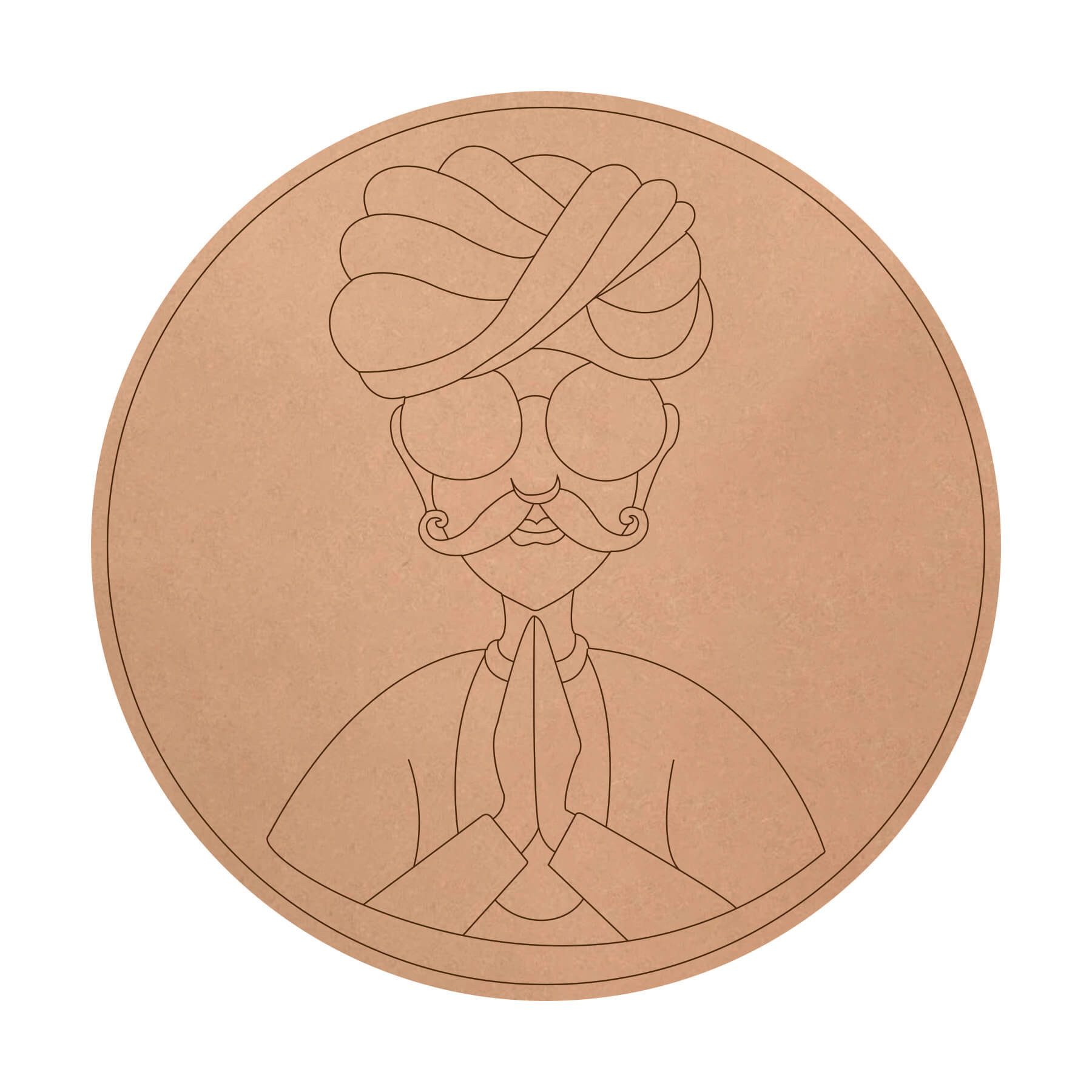 Pre Marked MDF Indian Traditional (code -10)