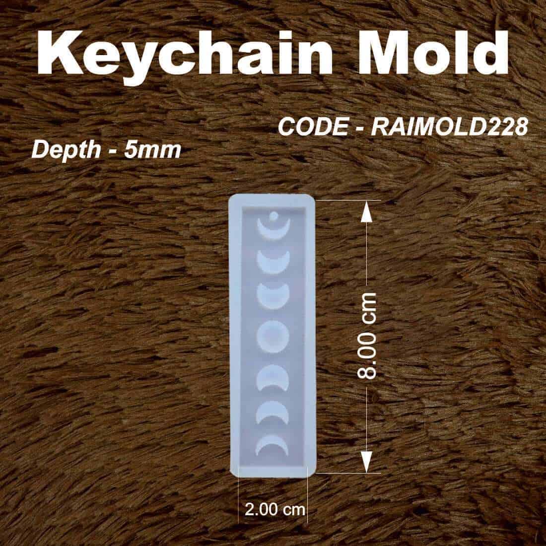 Moon Phase Keychain Mold-RAIMOLD-228