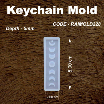 Moon Phase Keychain Mold-RAIMOLD-228