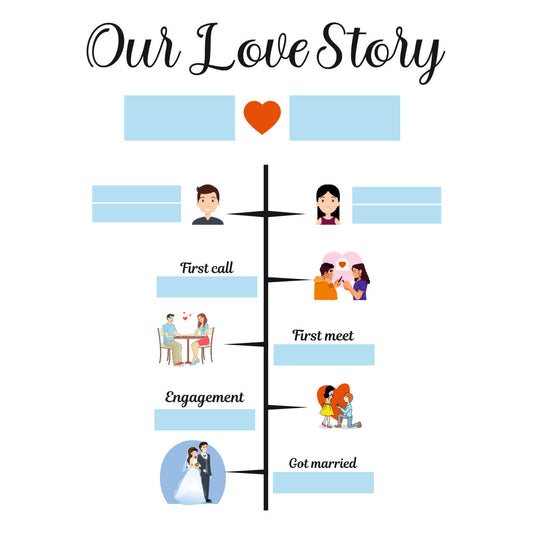 Custom Love Story Insert Sheet